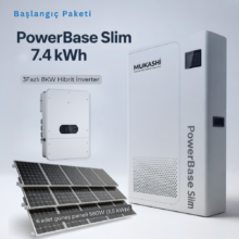 Sistem Çözümü – Ev Tipi Başlangıç Paketi B (PowerBase 7,4kWh)