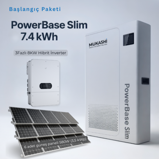 Sistem Çözümü – Ev Tipi Başlangıç Paketi B (PowerBase 7,4kWh)