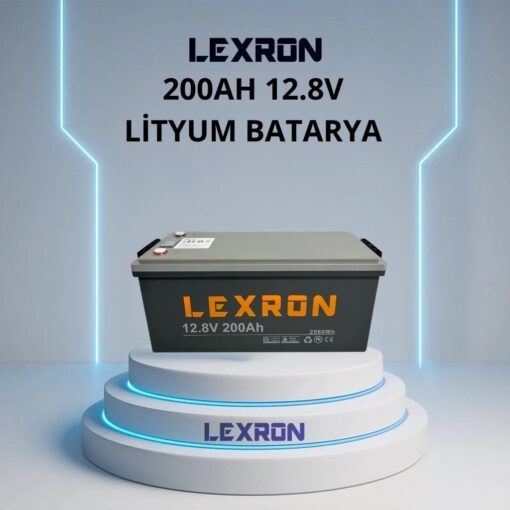 LEXRON 200Ah 12.8V LiFePO4 Lityum Batarya