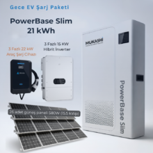 Sistem Çözümü – EV Şarj Destekli Enerji Depolama (PowerBase 21kWh)