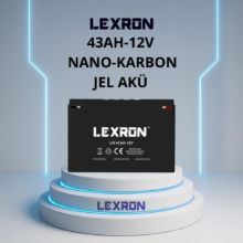 LEXRON 43Ah 12V Nano-Karbon Jel Akü