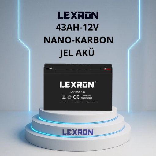 LEXRON 43Ah 12V Nano-Karbon Jel Akü