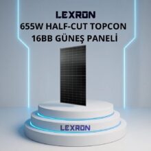 LEXRON 655W 132 Cell 16BB Half-Cut Topcon Güneş Paneli