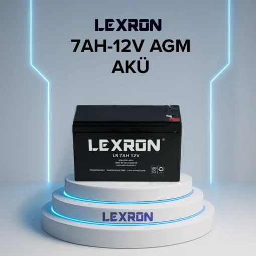 Lexron 12V 7Ah Kuru Tip Akü