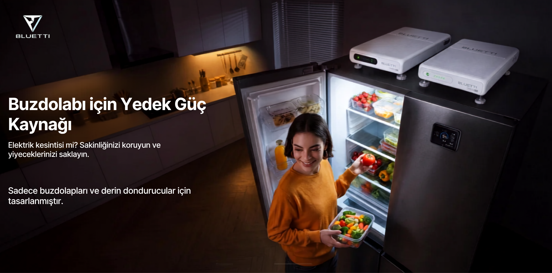 BLUETTI Buzdolabi icin Yedek Guc Kaynagi